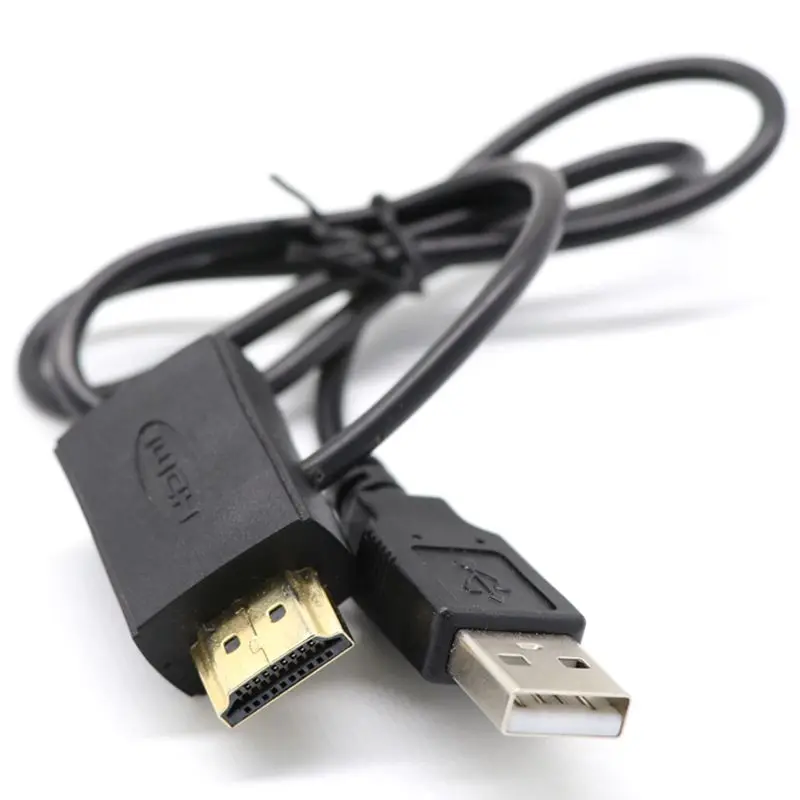AABB-Hdmi папа-мама разъем+ USB 2,0 кабель зарядного устройства разделитель адаптер удлинитель