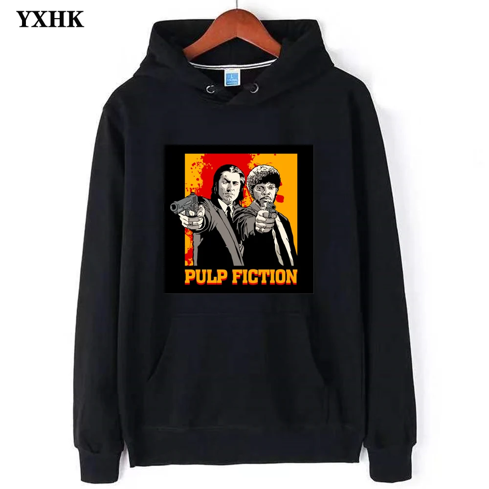 

2019 Pulp Fiction Cotton Wool Hoodies for Men Virgin Mary Mia Wallace Men's HoodiesWhite Streetwear Lil Peep