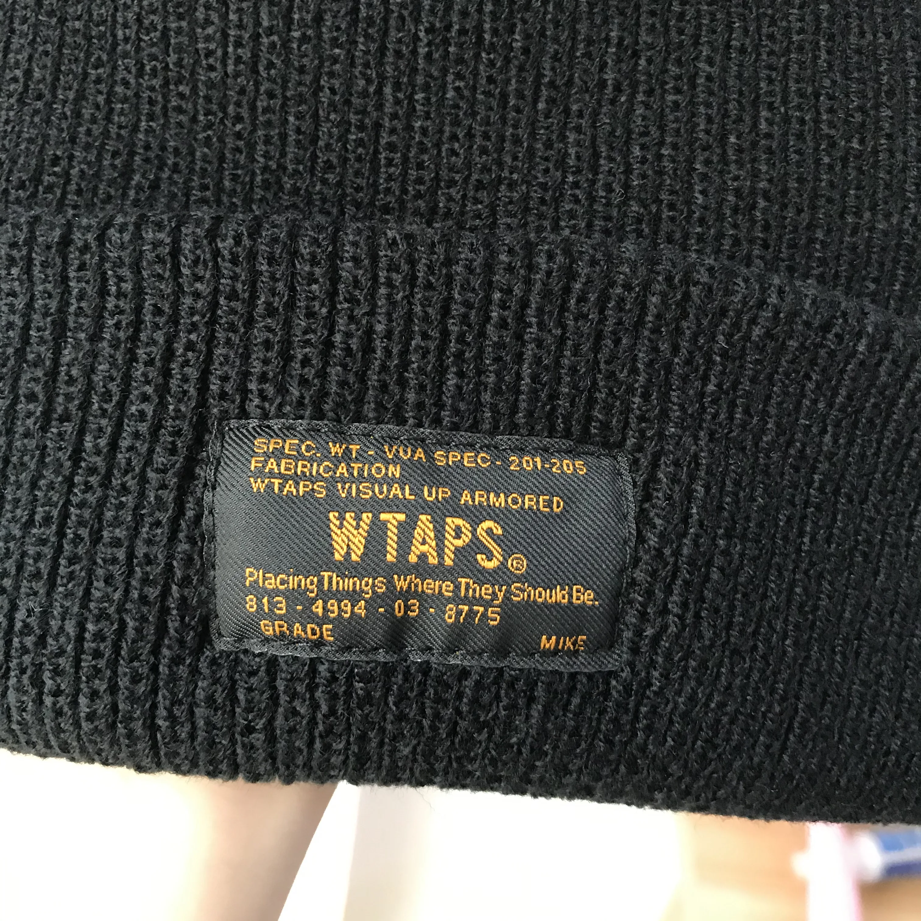 WTAPS зимние шапки бини для мужчин и женщин женские акриловые манжетами шапочки