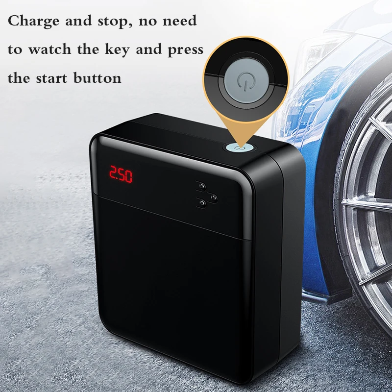 Компрессор автомобильный портативный с светодиодный-дисплеем 12 В до 150psi |