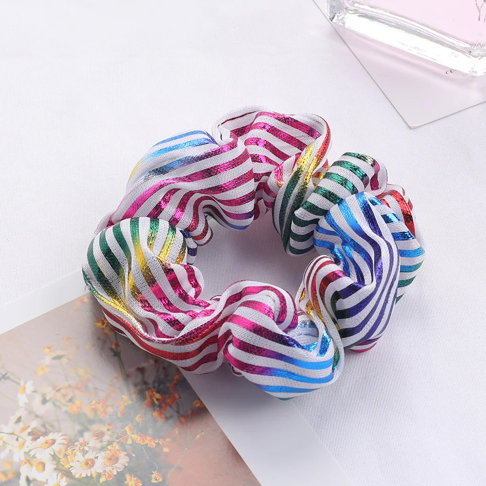 1PC Colorful Laser Hair Scrunchies Women Glitter Elastic Hair Rubber Bands Rope Ponytail Holder Headwear Hair Accessories 1PC Colorful Laser Hair Scrunchies Women Glitter Elastic Hair Rubber Bands Rope Ponytail Holder Headwear Hair Accessories