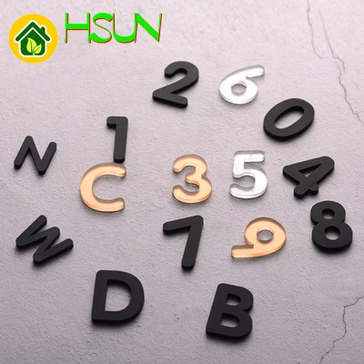 3d трехмерные номера цифры буквы табличка номер Наклейка домашний отель ...
