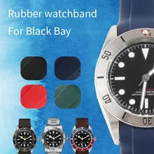 Водонепроницаемый силиконовый резиновый ремешок для часов, Оригинальные качественные браслеты для часов, специально для Tudor Black Bay Gmt 22 мм, аксессуары для часов