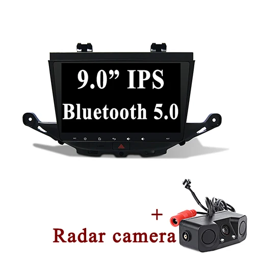 with Radar camera YAZH для Buick Verano GS/Vauxhall OPEL ASTRA K 2012- Автомобильный мультимедийный блок с 9," ips HD радио/зеркальная связь/Bluetooth 5,0 - Цвет: with Radar camera