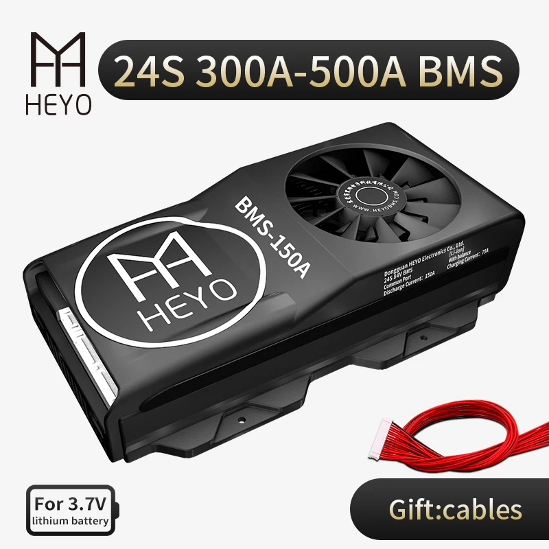 HEYO 18650 24S 84V Li Ion BMS 300A 400A 500A большой ток для комплект литий ионный батарей с балансом