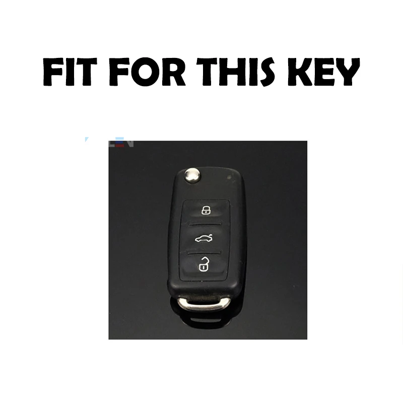 Portachiavi con custodia completa per chiave a distanza per auto in TPU per Volkswagen VW Bora POLO GOLF TIGUAN Passat Jetta Beetle Skoda portachiavi - Hecdfd4a835c6491ba6891d15d7f0cb681