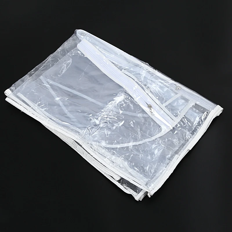 180Cm Transparent Solid for Wedding Dress Dust Cover Extra Large Waterproof PVC Clothing Garment Bags Print