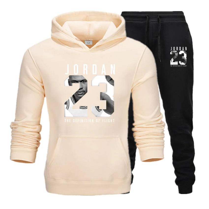 Новинка, мужские толстовки, костюм Jordan 23, спортивный костюм, толстовка, костюм, флисовая толстовка+ спортивные штаны, для бега, Homme, пуловер, 3XL, спортивный мужской костюм