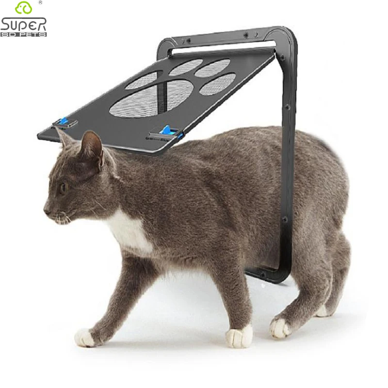 Pet Door Safe Lockable Magnetic Screen Outdoor Dog Cat Window Gate House Enter Freely Garden Easy Install pet door plastic pet door