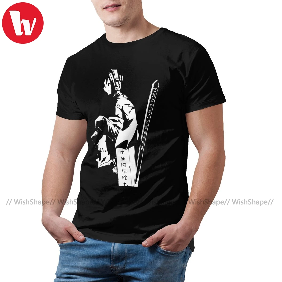 Shaman King T Shirt Yoh T-Shirt Mens Basic Tee 100 Percent Cotton Funny XXX Graphic Tshirt | Мужская одежда