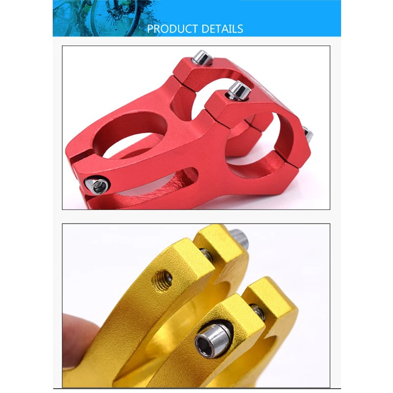 1pc MTB Bike Handlebar Stem Bicycle Stem 31.8MM Bicycle Parts MTB Mountain Road Bike Handlebar Stem Aluminum Bicycle Accessories