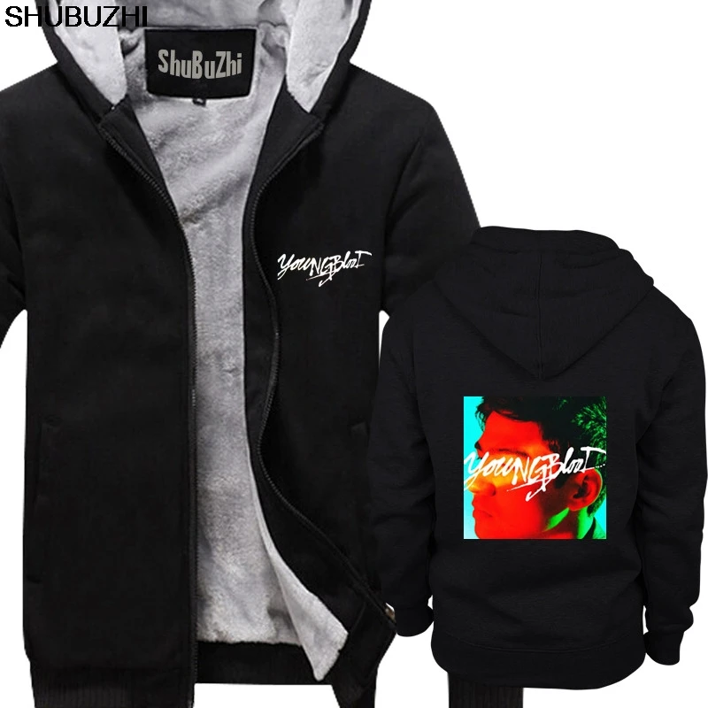 thick black Куртка мужская брендовая куртка мужские толстые толстовки 5SOS Youngblood Calum Мужская толстовка бренд shubuzhi хлопковые плотные толстовки Топы sbz487 - Цвет: thick black