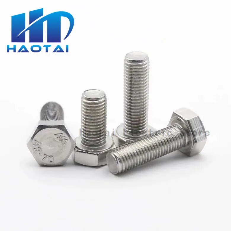 10 шт. M3 M4 M5 M6 M8 A2 304 Нержавеющая сталь Метрическая Резьбовая DIN933 внешний шестигранник с шестигранной головкой Кепки на шурупе-болте нить диаметром 3/4/5/6 мм