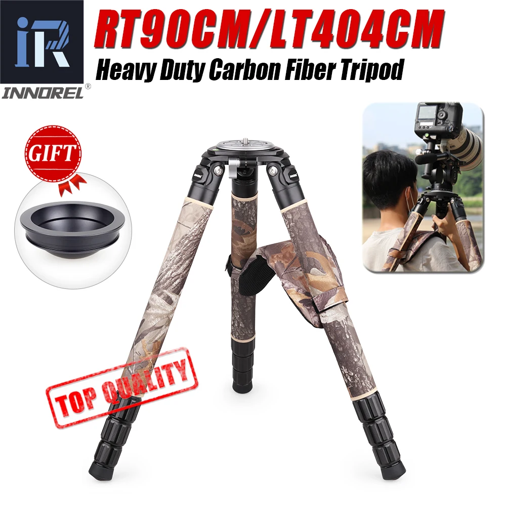 

Camouflage Carbon Fiber Top-Level professional Tripod for DSLR Camera Heavy Duty Camera Stand Ultra Stable 40mmTube 40kg Load