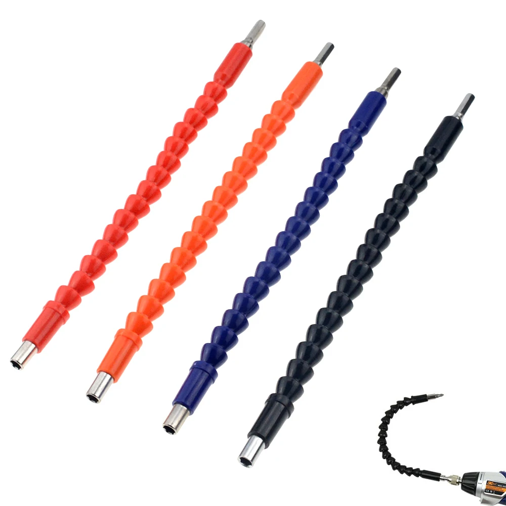 

1pcs 295mm Universal Shaft Flexible Hex Shank Electric Drill Universal Socket Adapter Extender Extention Screwdriver Bit Holder