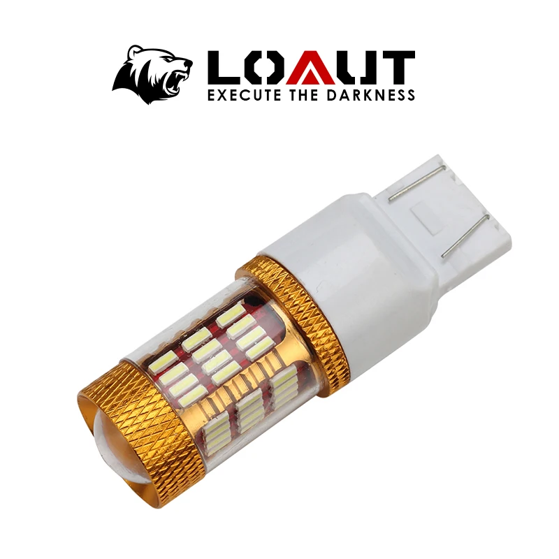 LOAUT T20 высокой мощности 7443 7440 3156 3157 7441 клиновидный светодиодный супер яркий белый