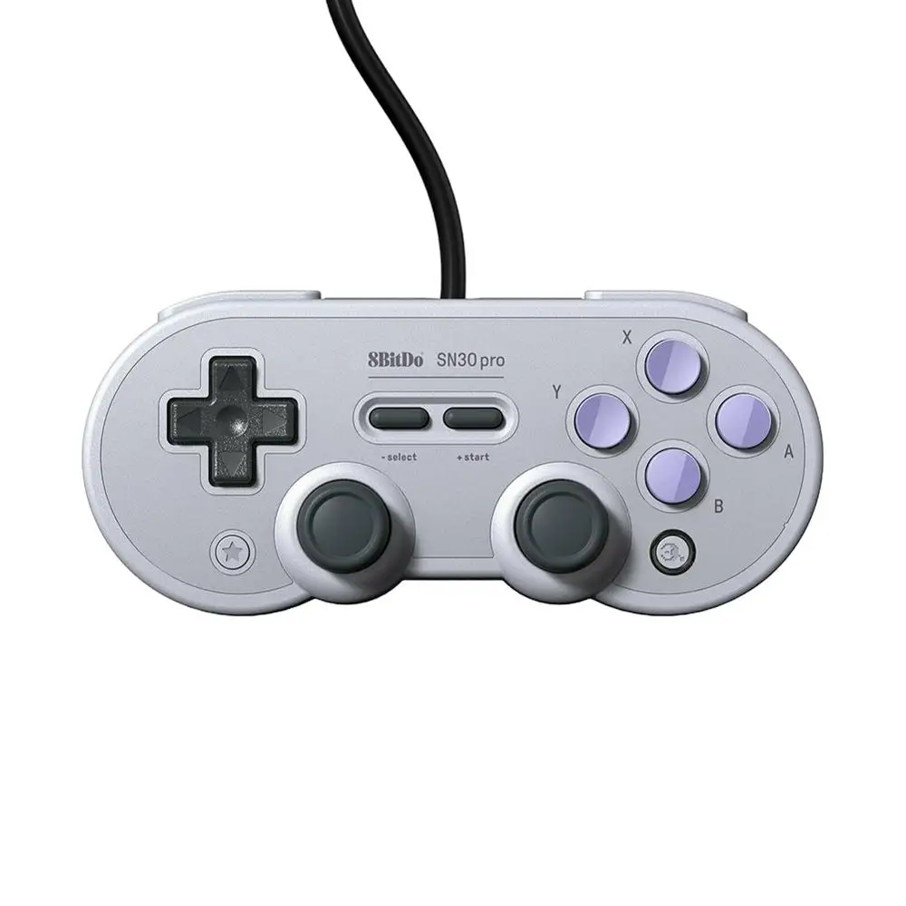 Серый 8Bitdo SN30 PRO USB Bluetooth геймпад и рокер для Ns Switch PC Android Macos YUK - Цвет: Серый
