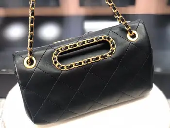 

brand Luxury women handbag High quality chains shoulder crossbody bags real leather Fashion female messenger Cowhide handwork ba