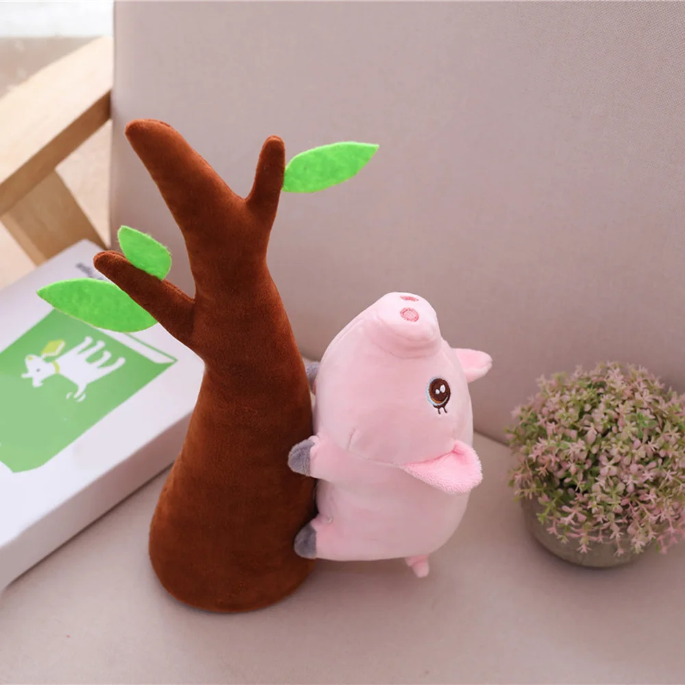 PP Хлопок 32 см мультфильм плюшевые игрушки розовые свинки на дереве Waddles мягкие куклы мультфильм милые дети подарки на день рождения