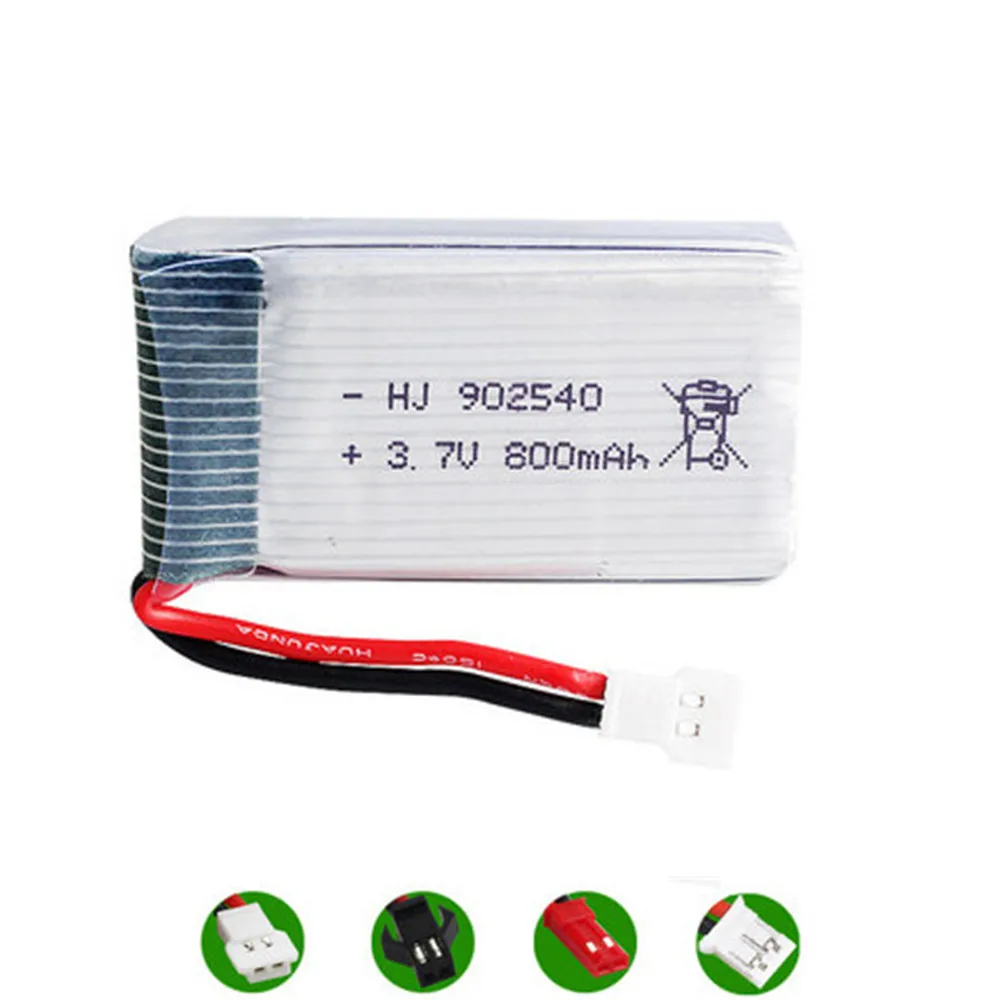 Аккумулятор lipo 3 7 в 800 мА · ч 25c для Syma X5 X5C X5C-1 X5SC X5SW X5S V931 H5C CX-30 CX-30W RC запчасти