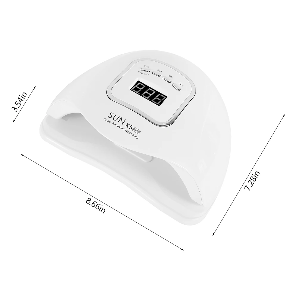 120W SUN 5X MAX 45LEDs UV LED Nail Lamp Nails Dryer 10/30/60/99s Timer LCD Display Drying All Gels Nail Polish Nail Art Tools