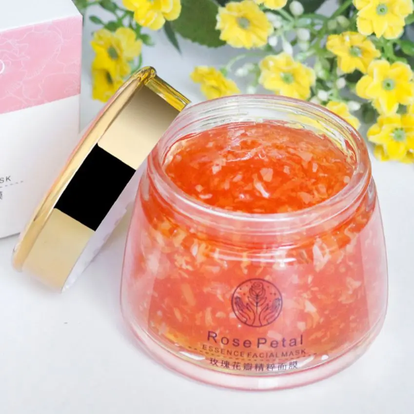 Маска-эссенция с лепестками роз увлажняющие Антивозрастные маски для лица
