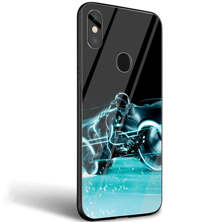 Чехол для мобильного телефона стекло для Xiaomi 8 Lite A1 A2 9 Redmi Note 5 6 7 Pro 6A 4X Pocophone F1 чехол TRON Legacy - Цвет: G6