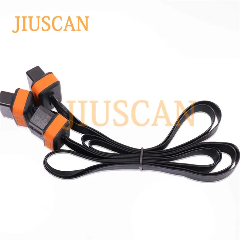 JIUSCAN 16 pin OBD длинный удлинитель автомобильный диагностический адаптер OBD2 сплиттер для мужчин и женщин Y точка плоская лапша линия