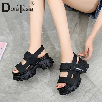 

DORATASIA New Arrival Fashion Female Brand Platform Sandals Luxury Summer High Sandals Women High Wedges Shoes Woman