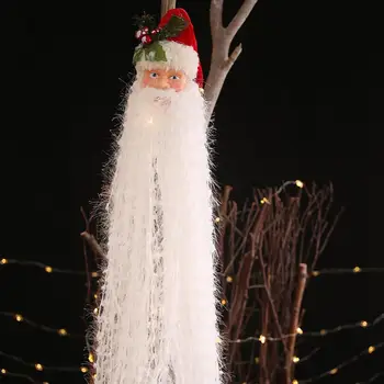 

Christmas Tree Pendant Long Beard Santa Claus Doll Toy Ornaments Xmas Gift Home Decor DIY Party Birthday Christmas Decorations
