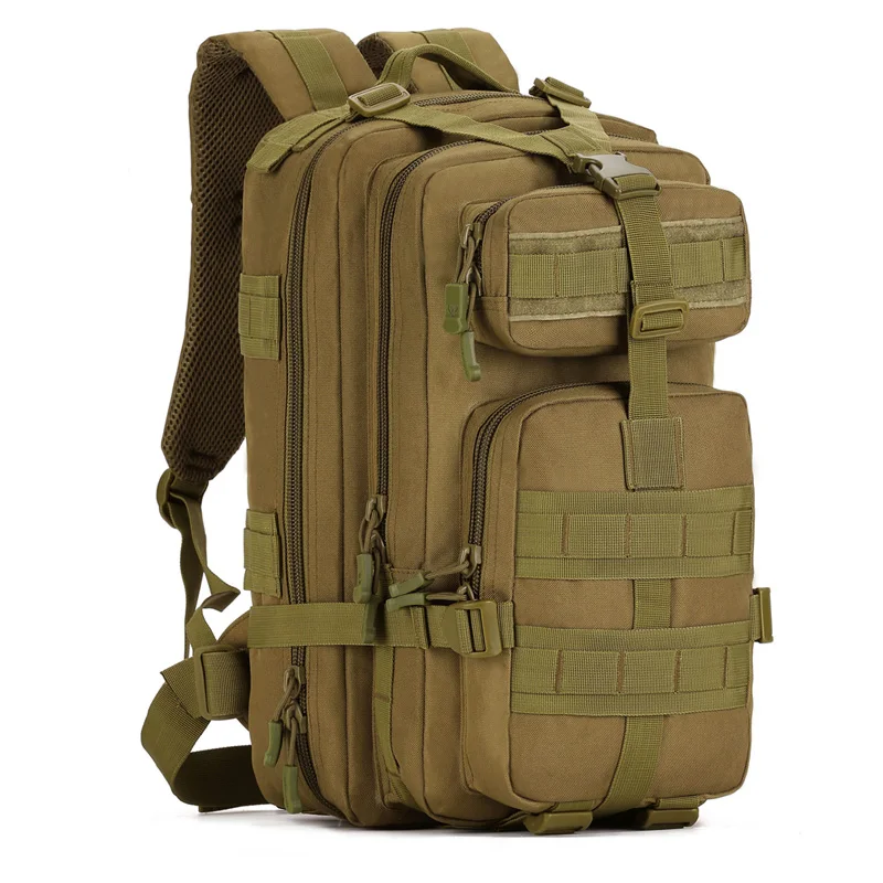 Протектор Плюс 30L военный тактический рюкзак, Водонепроницаемый MOLLE армейская сумка, рюкзак для путешествий, регулировка камуфляж Пеший Туризм Сумка - Цвет: Khaki