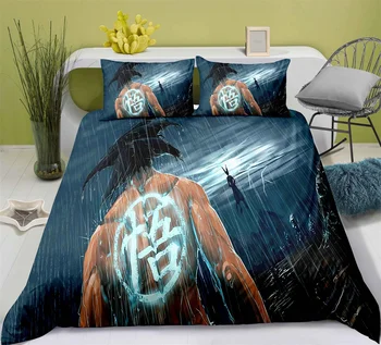 

Comic Dragon Ball Bedding Set Bedroom Decor Kids Boys Gift Hypoallergenic Quilt Cover 1PC Duvet Cover with Pillowcase Dropship