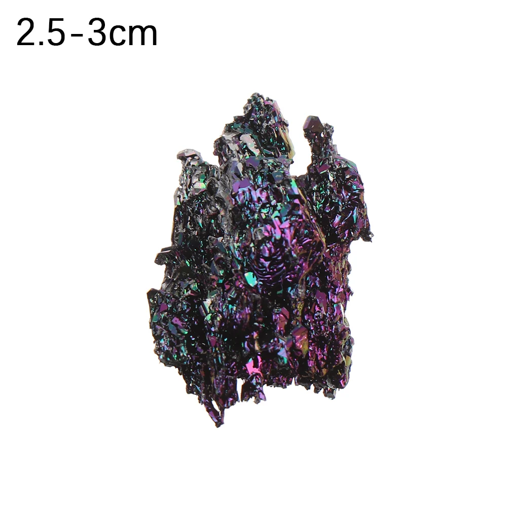2.5-3cm 1 шт. красочные аура Малахитовая руда натуральный кварцевый кристалл для лечения камень минеральный образец настольные украшения DIY аксессуары домашний декор - Цвет: 2.5-3cm