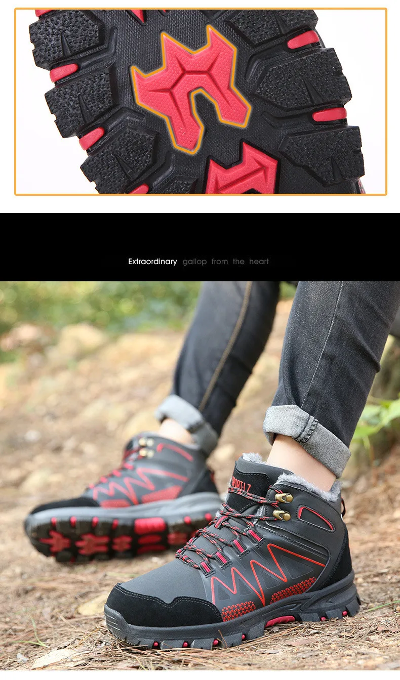 39-46 boots winter Comfortable warm Non-Slip winter men shoes#998MX