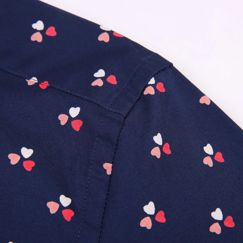 CAIZIYIJIA, новинка, с принтом сердца, длинный рукав, Camisa Masculina, модная мужская рубашка, Повседневная, на пуговицах, брендовая одежда размера плюс