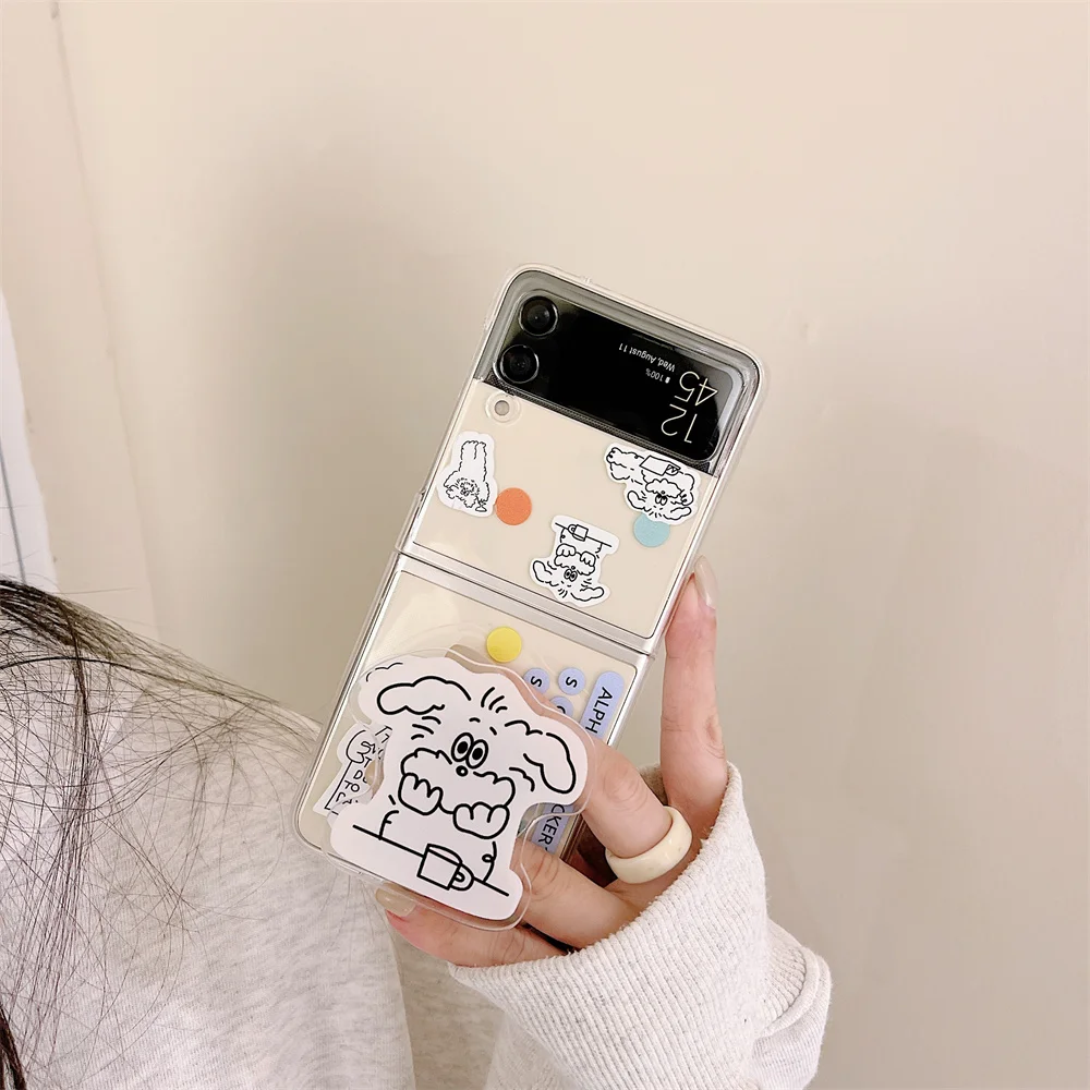 Новинка жесткий чехол для телефона из поликарбоната Samsung Galaxy Z флип-дисплей яркий