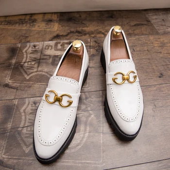

Dress Shoes Leather Oxford Shoe Luxury Wedding Shoes Men Flats party Shoes
