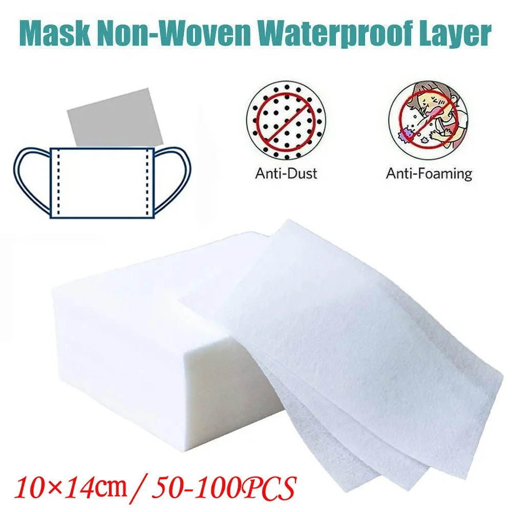 Filter Meltblown Nonwoven Fabric Original Cloth Polypropylene Material Insert Pad Gasket Used With Mouth Cover Mask #4K21 (12)