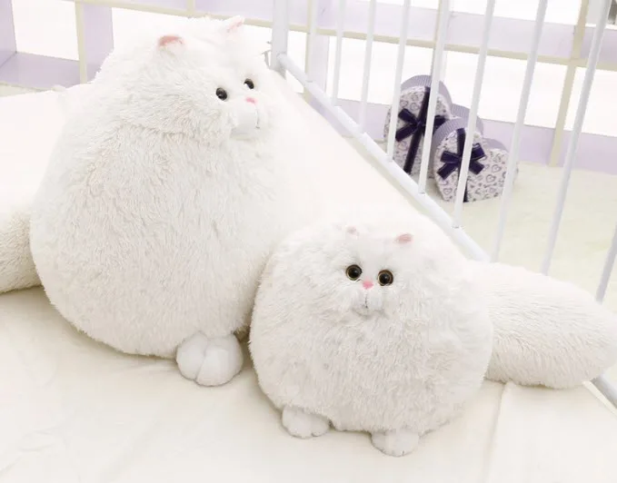 Super bonito brinquedo gato travesseiro almofada decoração brinquedo travesseiro plushed sono brinquedo boneca travesseiro almofada presente de aniversário gordo brinquedo redondo gato - 100 coisas lindas para a casa