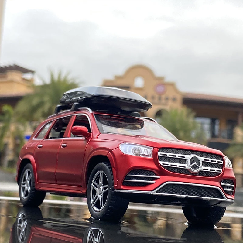 1:32 GLS GLS580 SUV Alloy Car Model Diecasts Metal Toy Vehicles Car Model Simulation Sound and Light Collection Childrens Gifts 2