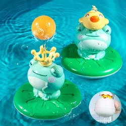 Jouets de bain électriques, fontaine d'arrosage de grenouille pour enfants, pulvérisation d'eau flottante, jeu de douche, flotteur de baignoire pour enfants 