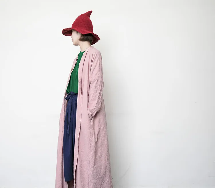 Осеннее кимоно в винтажном стиле, хлопковый кардиган, длинная рубашка, пальто, повседневные розовые свободные женские топы и блузки, camisa feminina, большие размеры