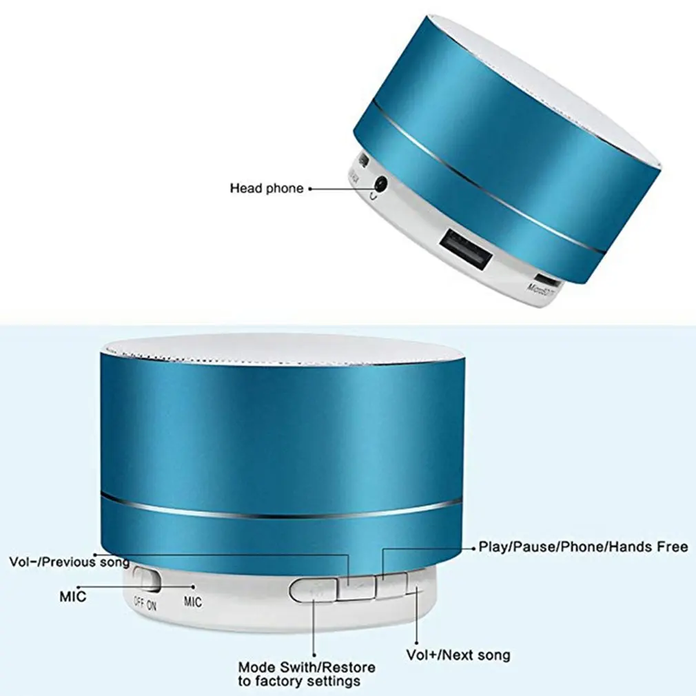 Портативная беспроводная Bluetooth Колонка со светодиодной подсветкой|Сабвуферы| |