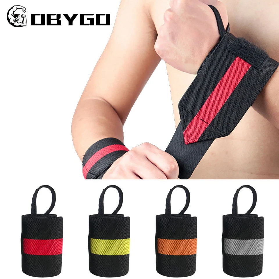 GOBYGO 1Pcs Weightlifting Training Wrist Special Sports Wristband Compression Gym Fitness Sprain Booster Bandage Protector Gear |