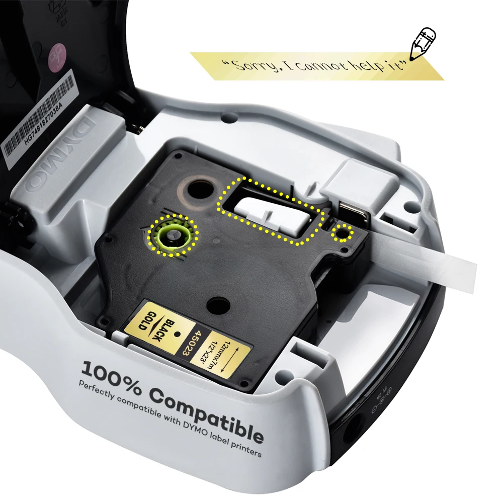 dymo d1 45023 label tape 4
