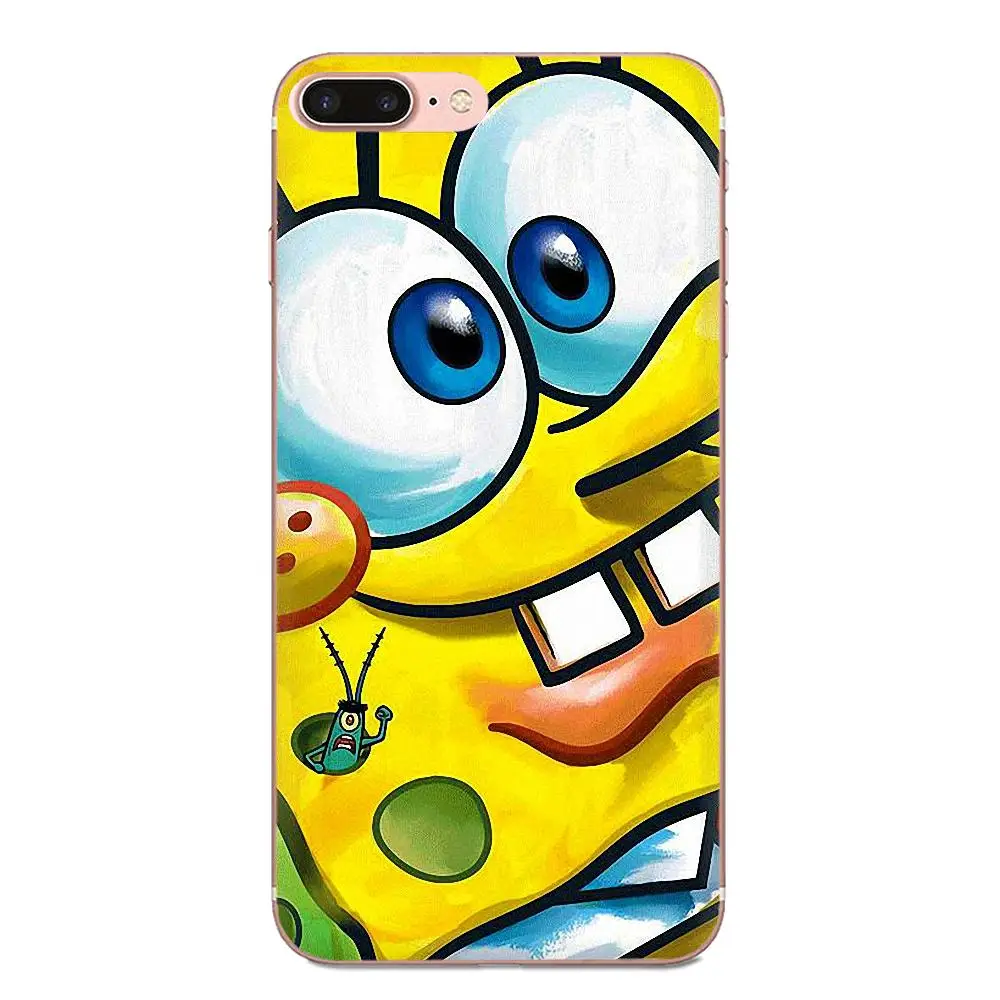 Мягкий хипстерский чехол для huawei Honor 4C 5A 5C 5X6 6A 6X7 7A 7C 7X8 8C 8S 9 10 10i 20 20i Lite рro рисунком из мультфильма «Губка Боб»