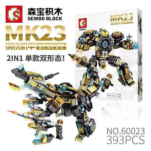 

Stride into Electricity Supplier 60023mk23 Iron And Steel Mech Educational Assembled Building Blocks Children Boy 6-12-Year-Old