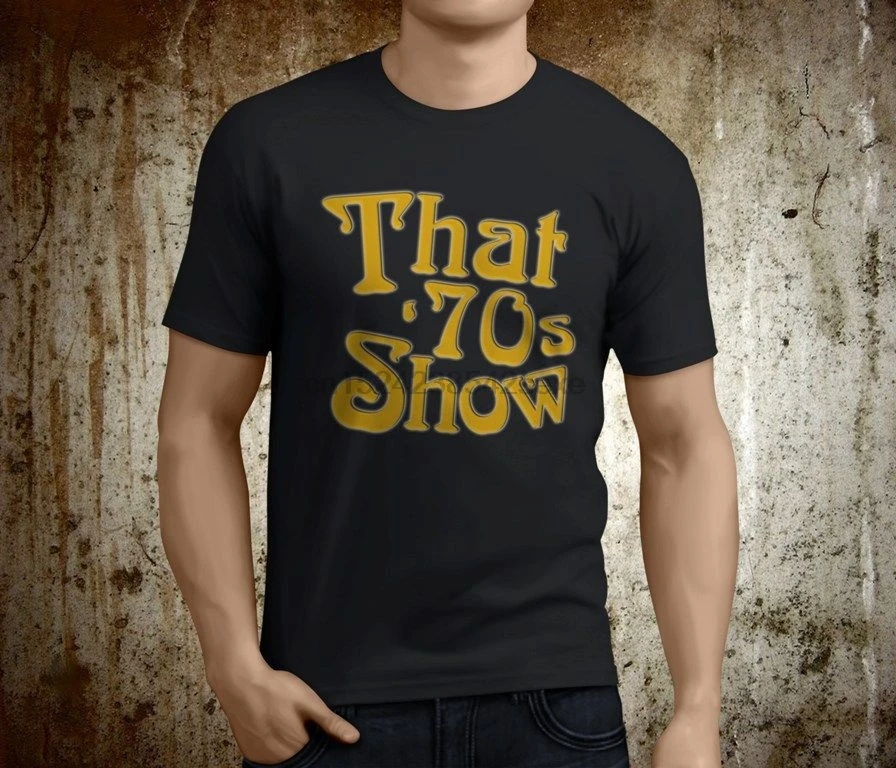 Новый комплект детской одежды что 70s Show классический Men039s черная футболка Размеры