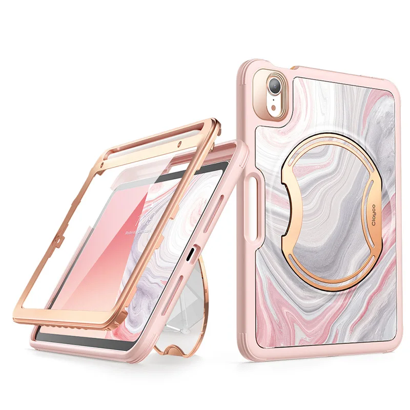 para Ipad Mini Case 2023 Clayco Nebulosa Caixa Protetora Resistente de Corpo Inteiro com Embutido Protetor de Tela Suporte de Lápis