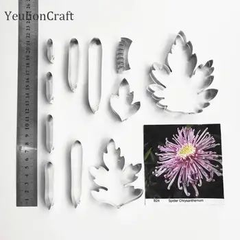 

Chzimade Stainless Steel Chrysanthemum Polymer Clay Cutter Mold DIY Ceramic Pottery Clay Cutter Tools Set Handmade